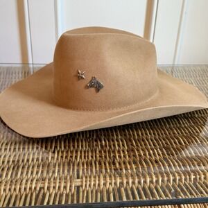 Kemo Sabe Camel Beaver Blend Hat 7 1/4" Camel (Star, Horse, Shell, "P") Accs.